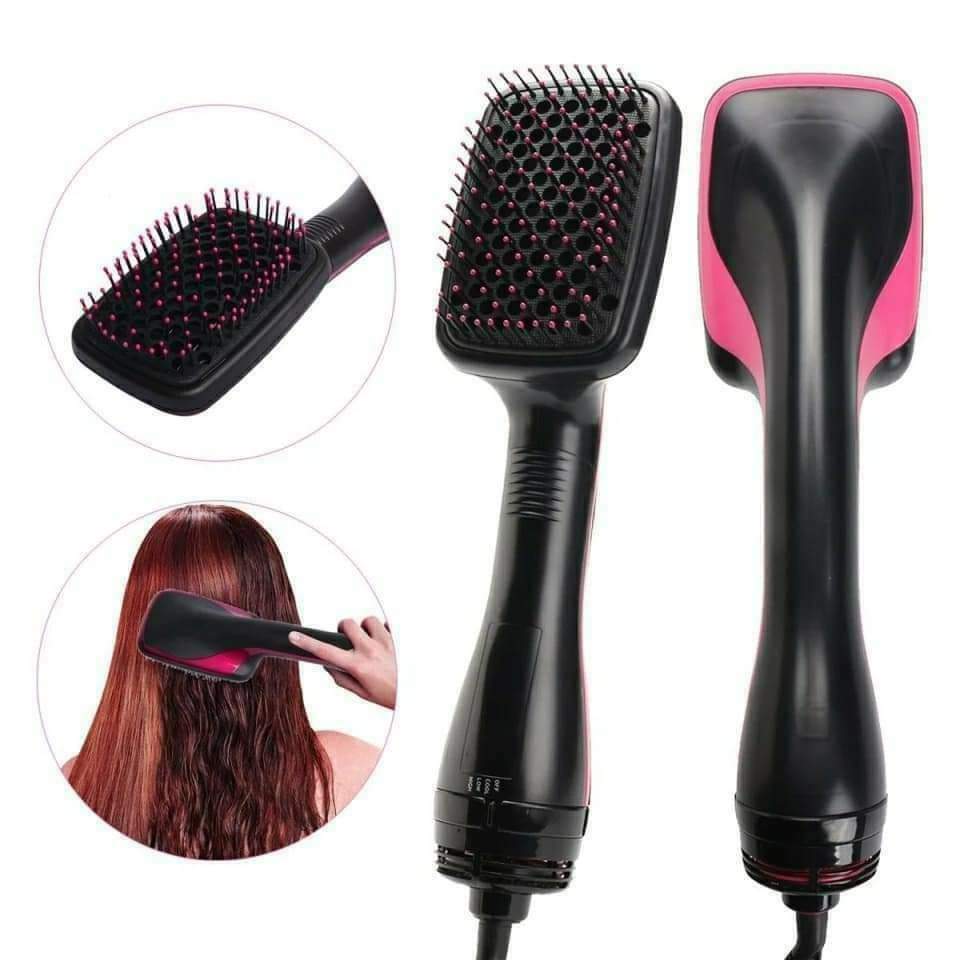 Hot Square Hairdryer Comb for Drying and Straightening Hair