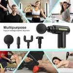 Massage gun with 4 inter -changable head