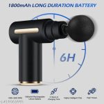 Massage gun with 4 inter -changable head