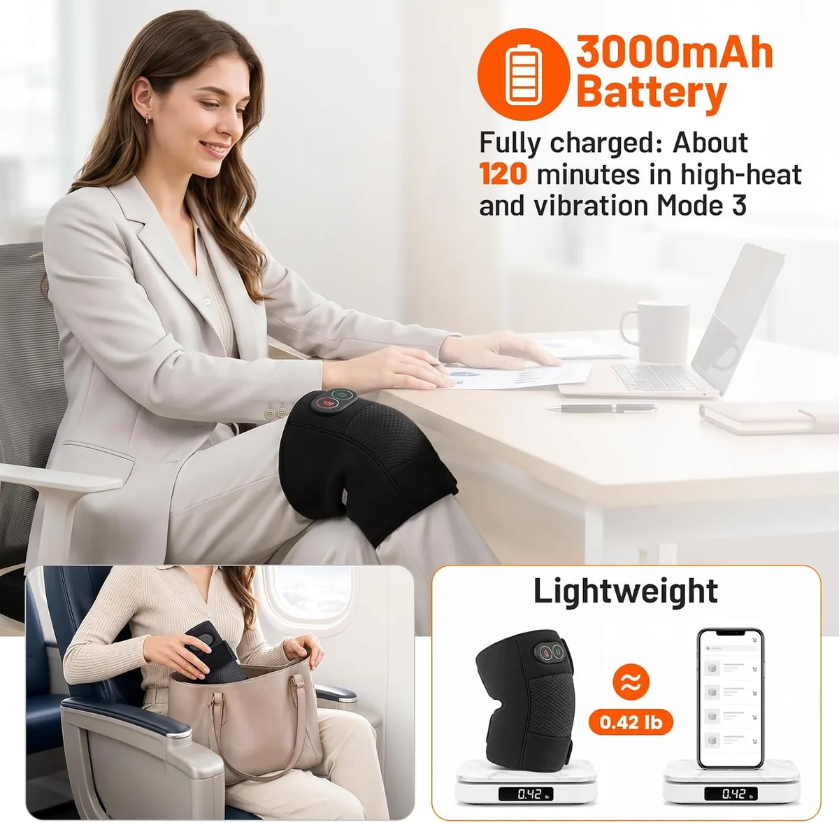 Rechargeable battery — 120 minutes per charge