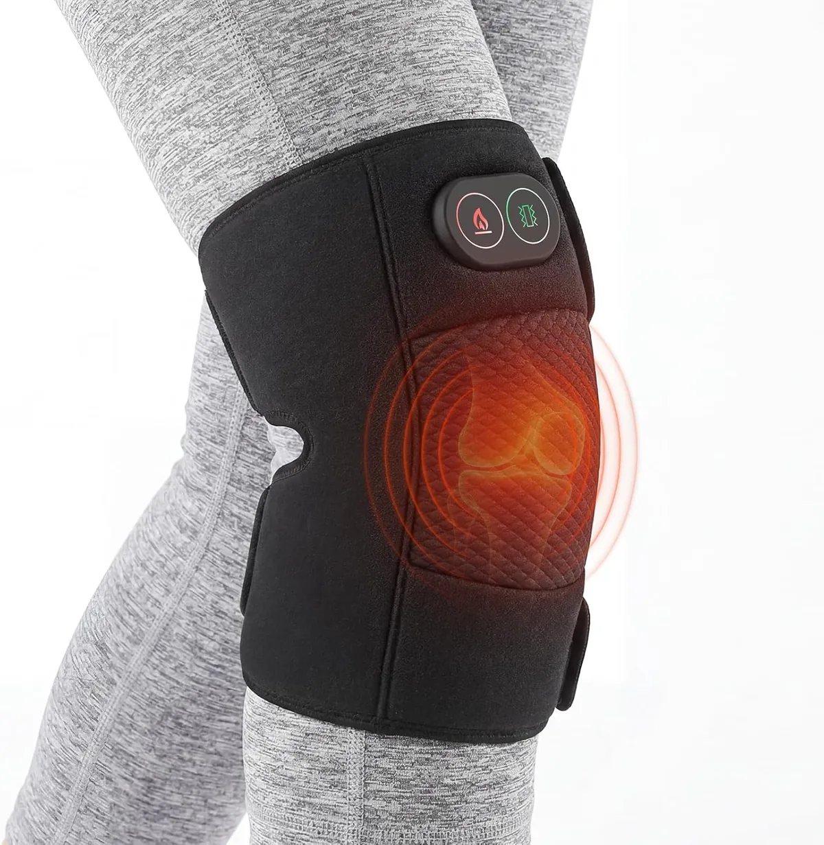 Heated knee massager worn on knee — Kenya