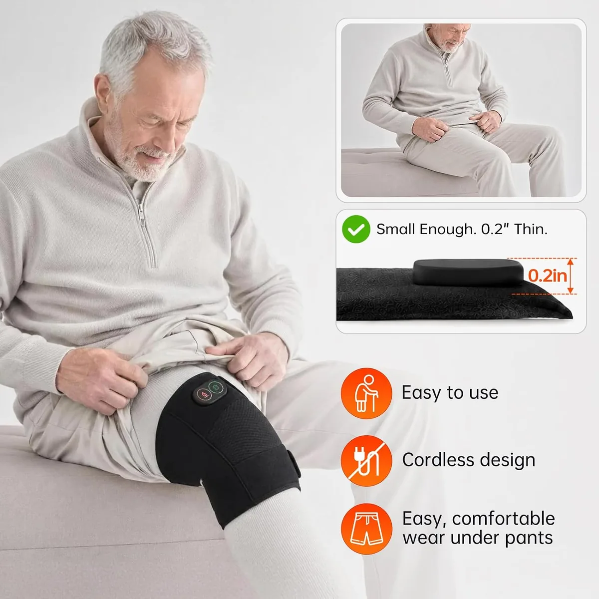 Slim enough to wear under trousers