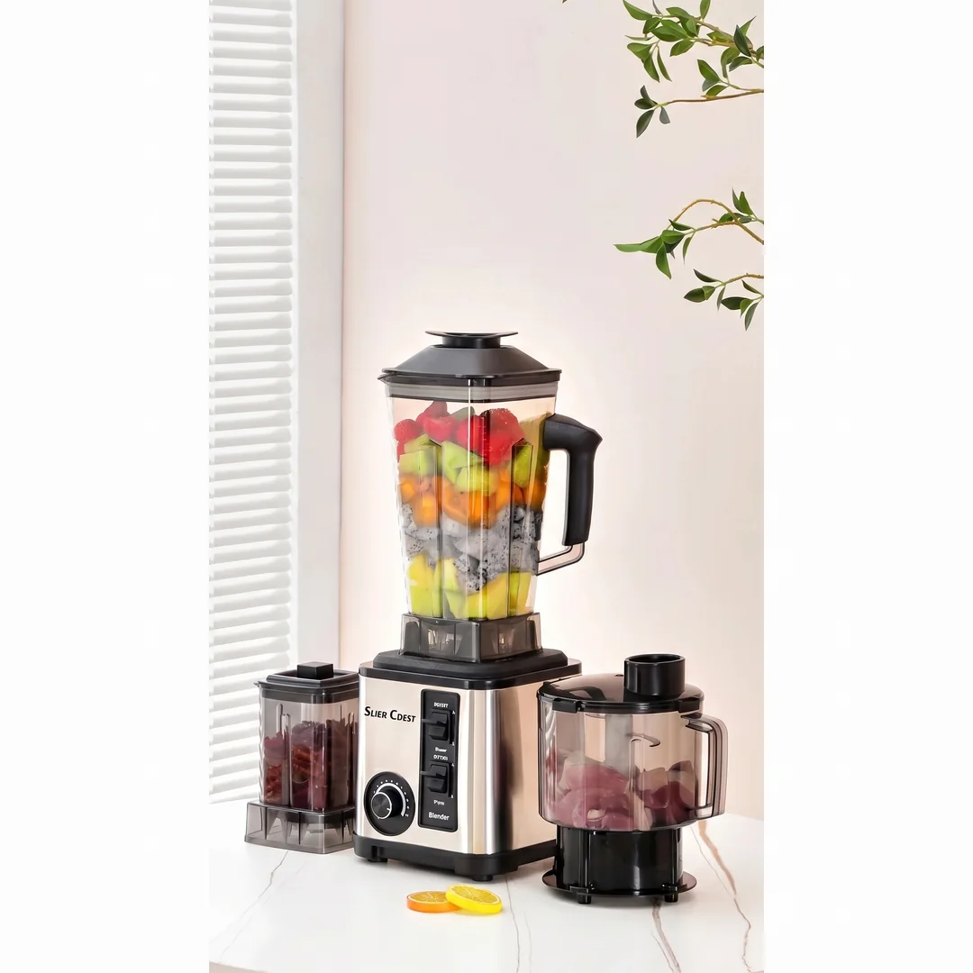 Slier CDest blender set on a kitchen counter